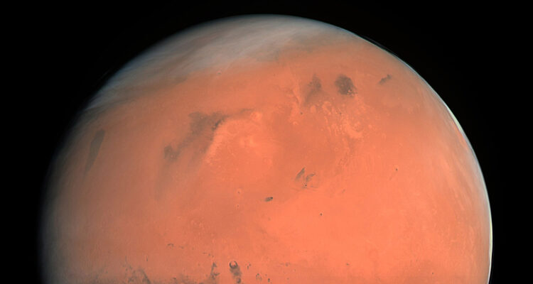 Foto de Marte tomada por la sonda espacial Rosetta, de la ESA