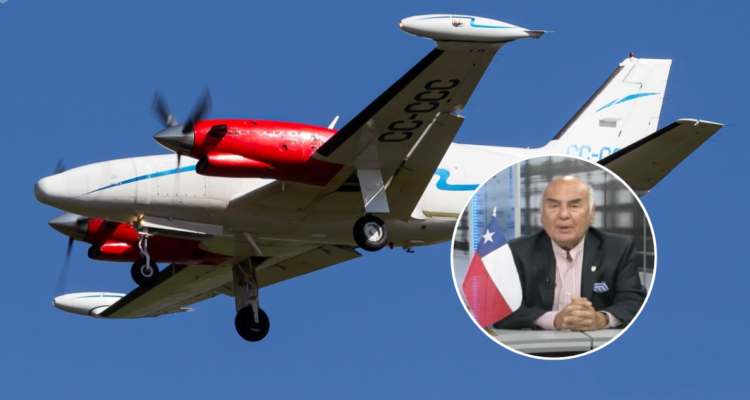 Avioneta ambulancia y José Torres