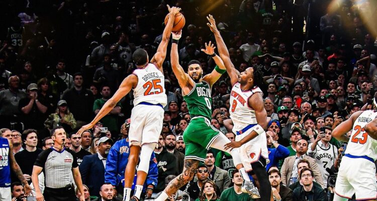 Knicks dejaron contra las cuerdas a los Celtics en la NBA.