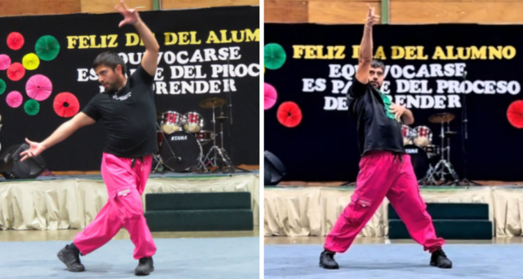 Profesor de inglés y baile para el día del estudiante