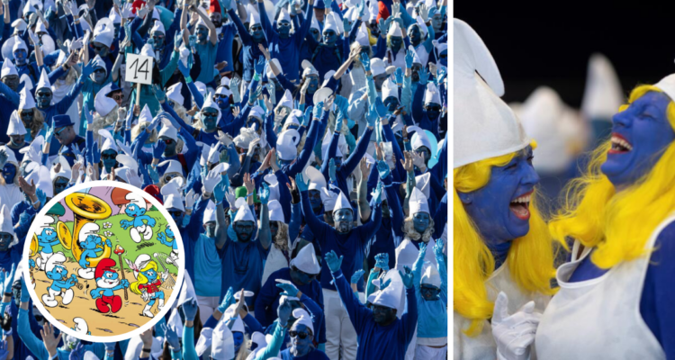 Pueblo francés rompe récord mundial de Pitufos