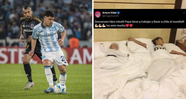 Racing se burló sin piedad de Arturo Vidal.