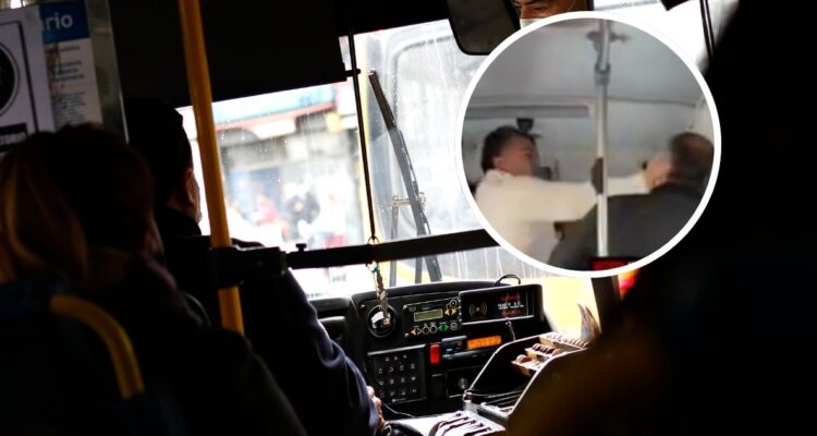 Riña de conductor de auto con micrero en Viña del Mar