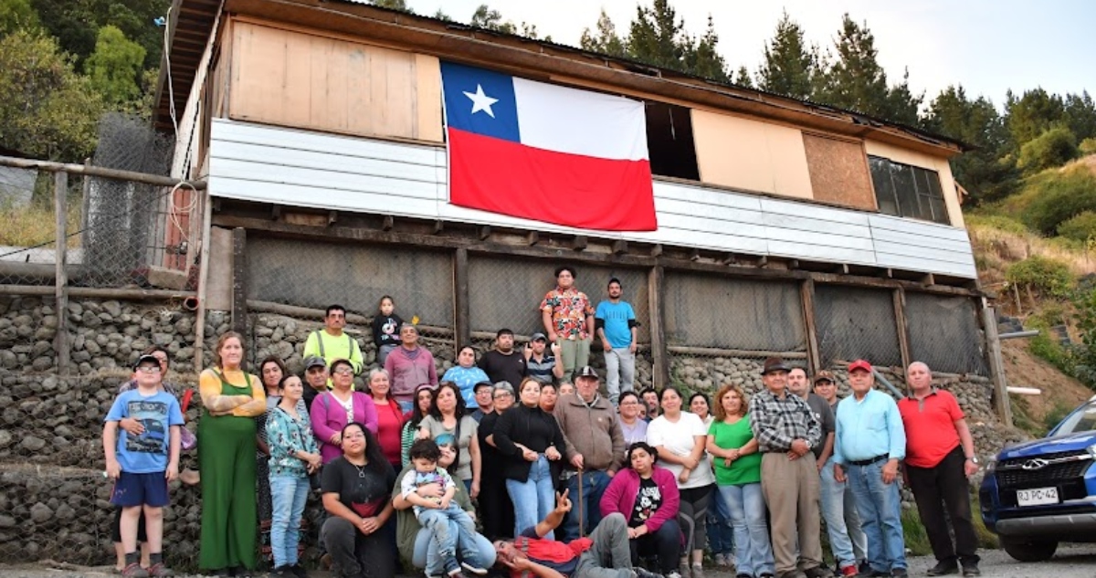 San Rosendo desalojo de familias por riesgo de deslizamiento de tierra