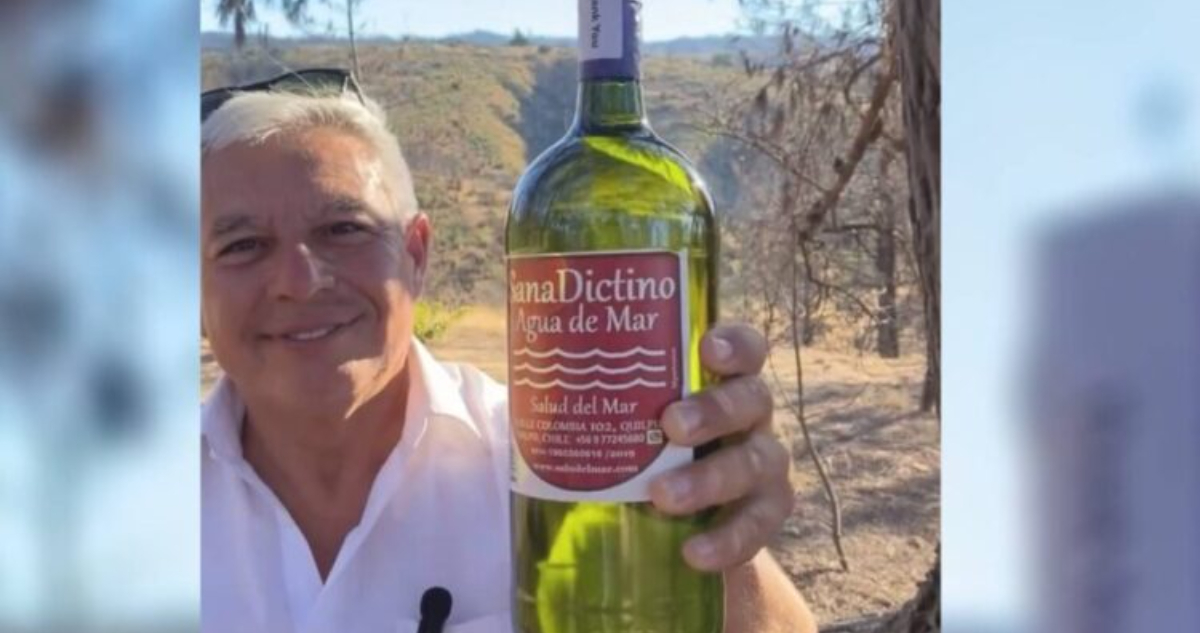 Venden agua de mar embotellada bajo el nombre de “Sana Dictino”. Expertos advierten peligros