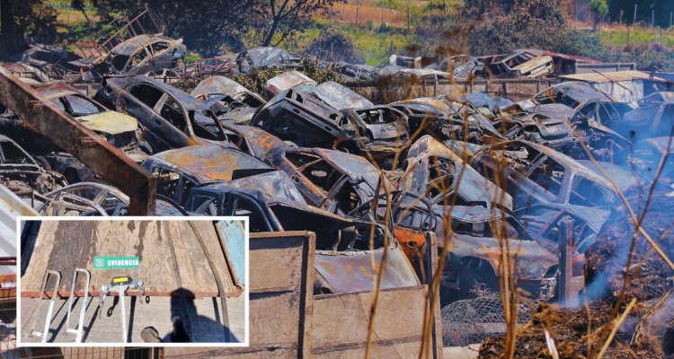 Detienen a seis personas por desmantelar y robar piezas de autos desde corralón de San Pedro de la Paz