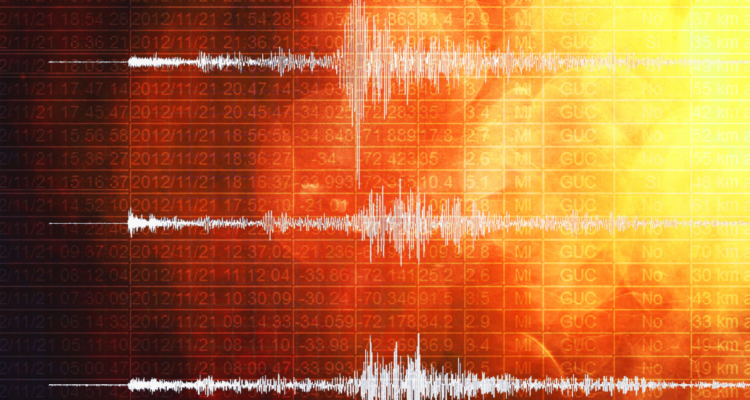 Imagen temática de sismo por réplica de temblor