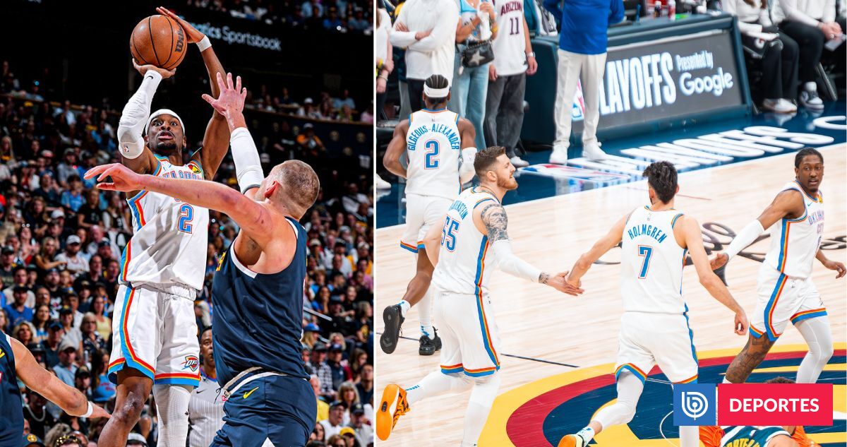 OKC Thunder vence a Nuggets en emocionante partido y empata semifinal del Oeste