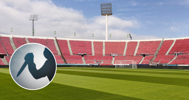 Salida alternativa para sujeto sorprendido con cuchillo de 22 cm previo a partido de la U contra la UC