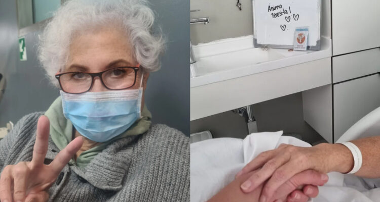 Fotos que posteó Teresita Reyes tras su diagnóstico de cáncer