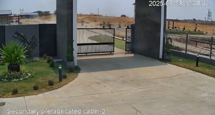 Captura del video donde captaron por primera vez cómo se desliza la tierra sobre una falla sísmica durante un terremoto