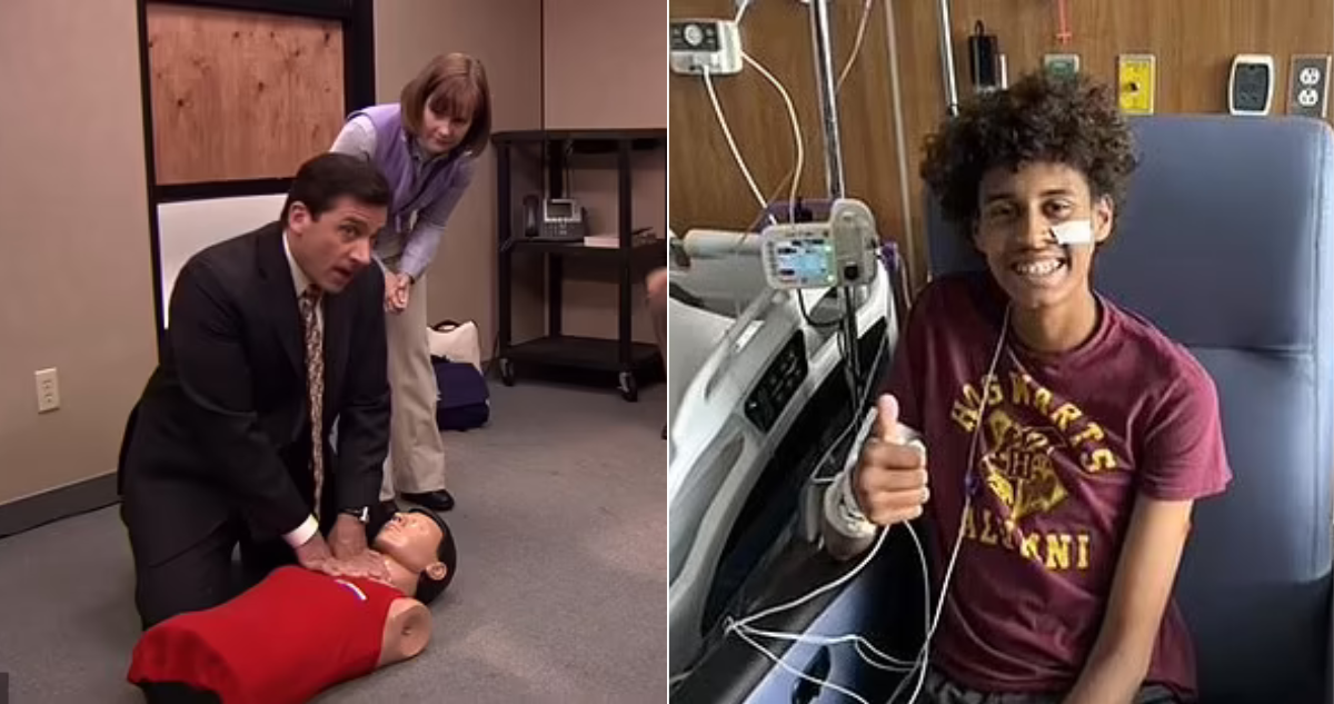 Gracias a The Office: hincha salva vida de joven beisbolista al practicar RCP al ritmo de Stayin Alive.