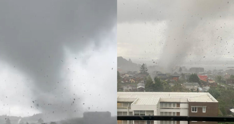 Fotos del tornado en Puerto Varas, Chile