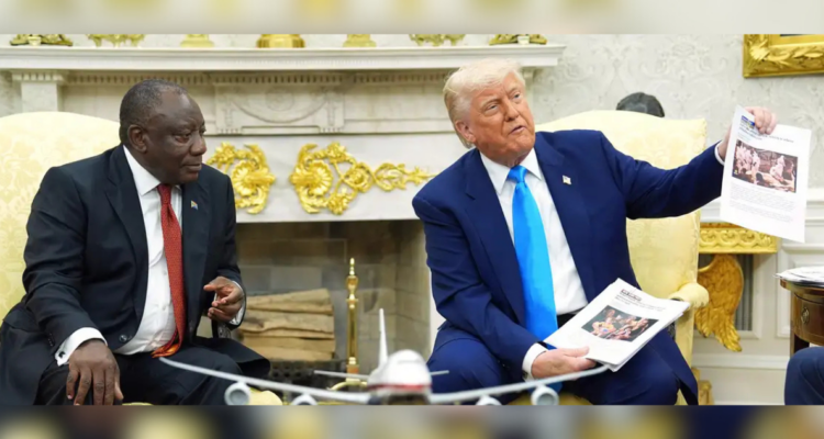 Ramaphosa y Trump en la Casa Blanca.