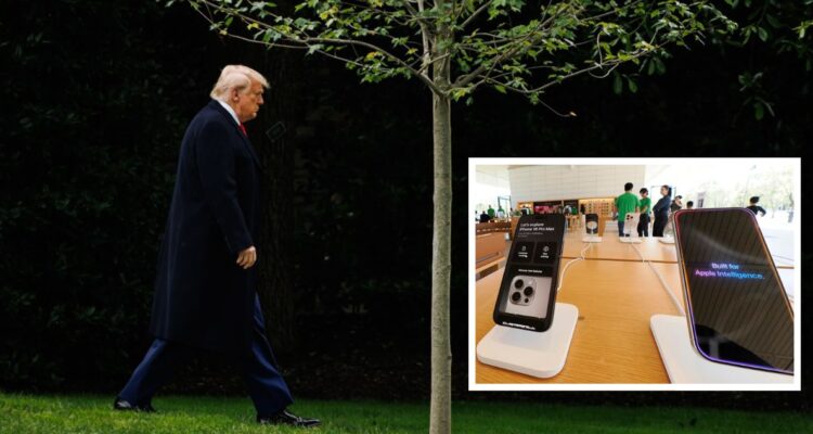 Trump amenaza a Apple con arancel del 25% si no fabrica los iPhones en EEUU
