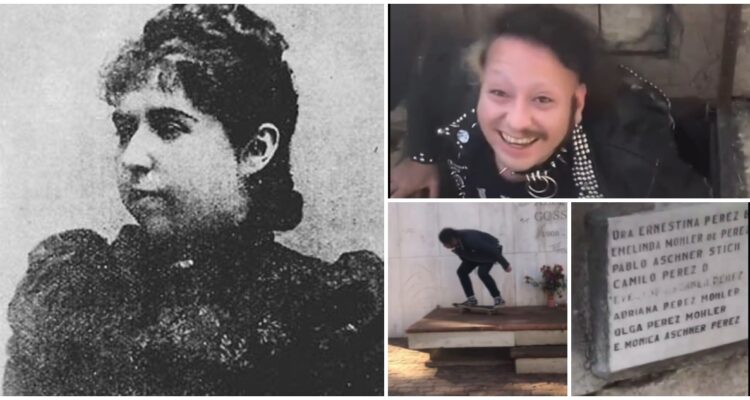 Tumba profanada en C. General pertenece a Ernestina Pérez, segunda mujer médico de Chile y Sudamérica