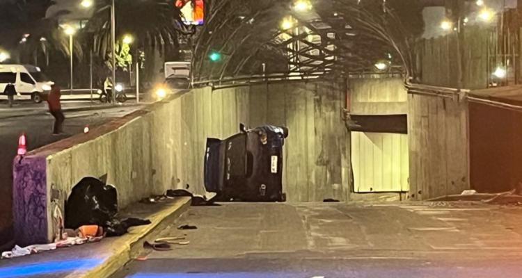 Un muerto y 5 heridos deja colisión provocada por conductor ebrio en Recoleta