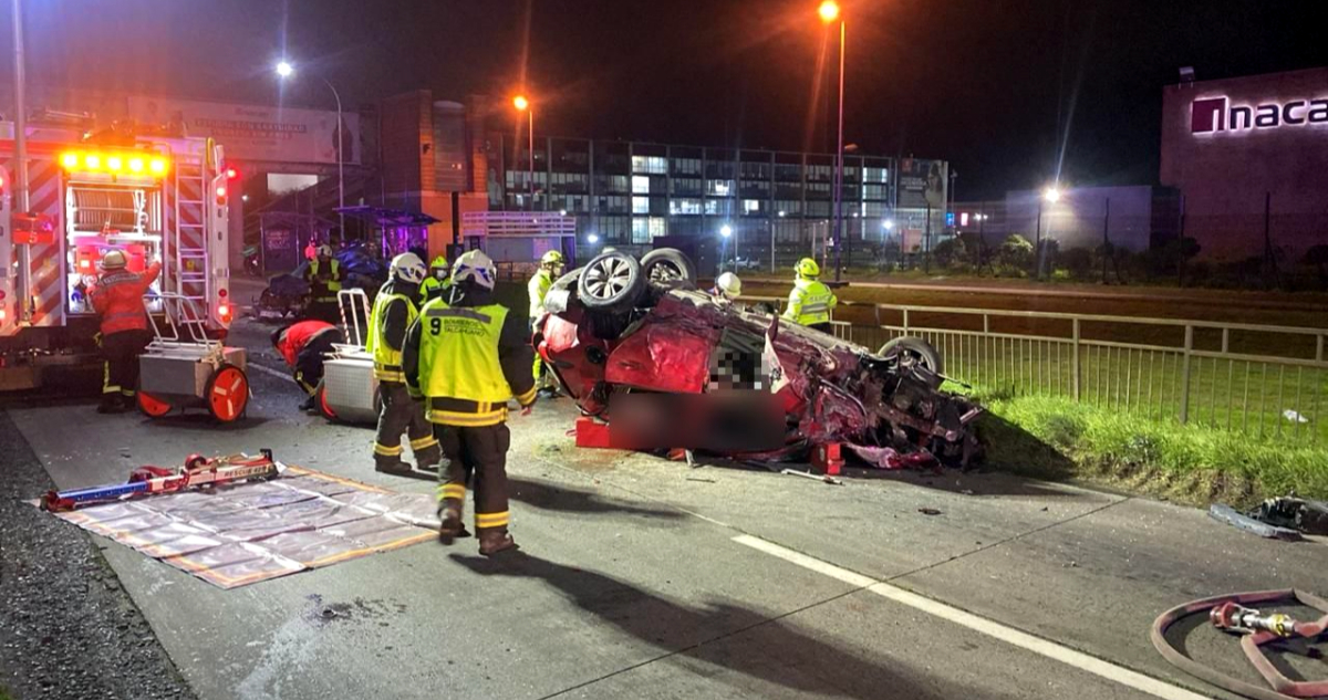 Un muerto y un lesionado grave deja colisión a alta energía en Autopista Concepción – Talcahuano