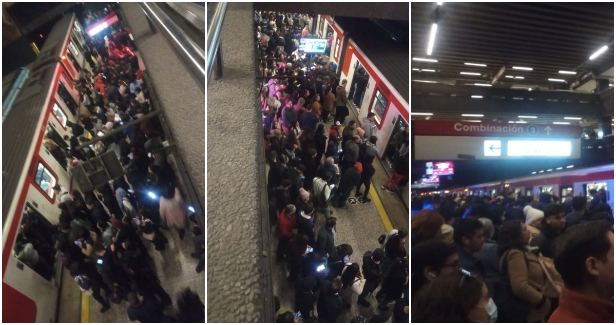 Línea 1 del Metro sufre nuevos retrasos en su frecuencia y provoca caos por aglomeración de pasajeros