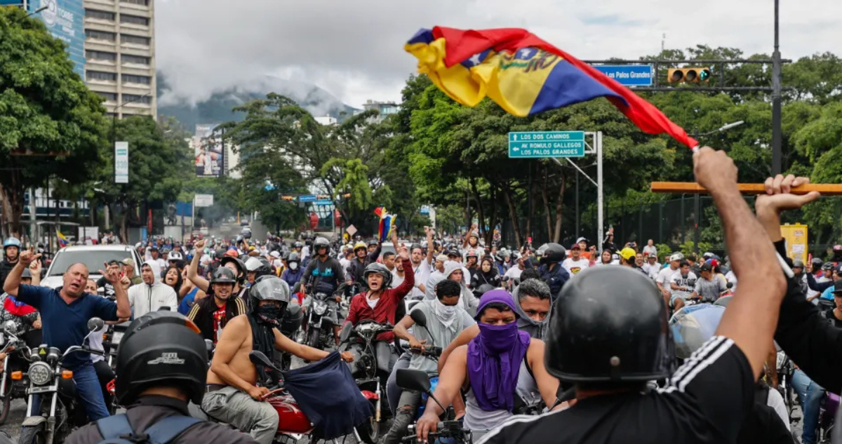 Opositores al gobierno de Nicolás Maduro en julio pasado