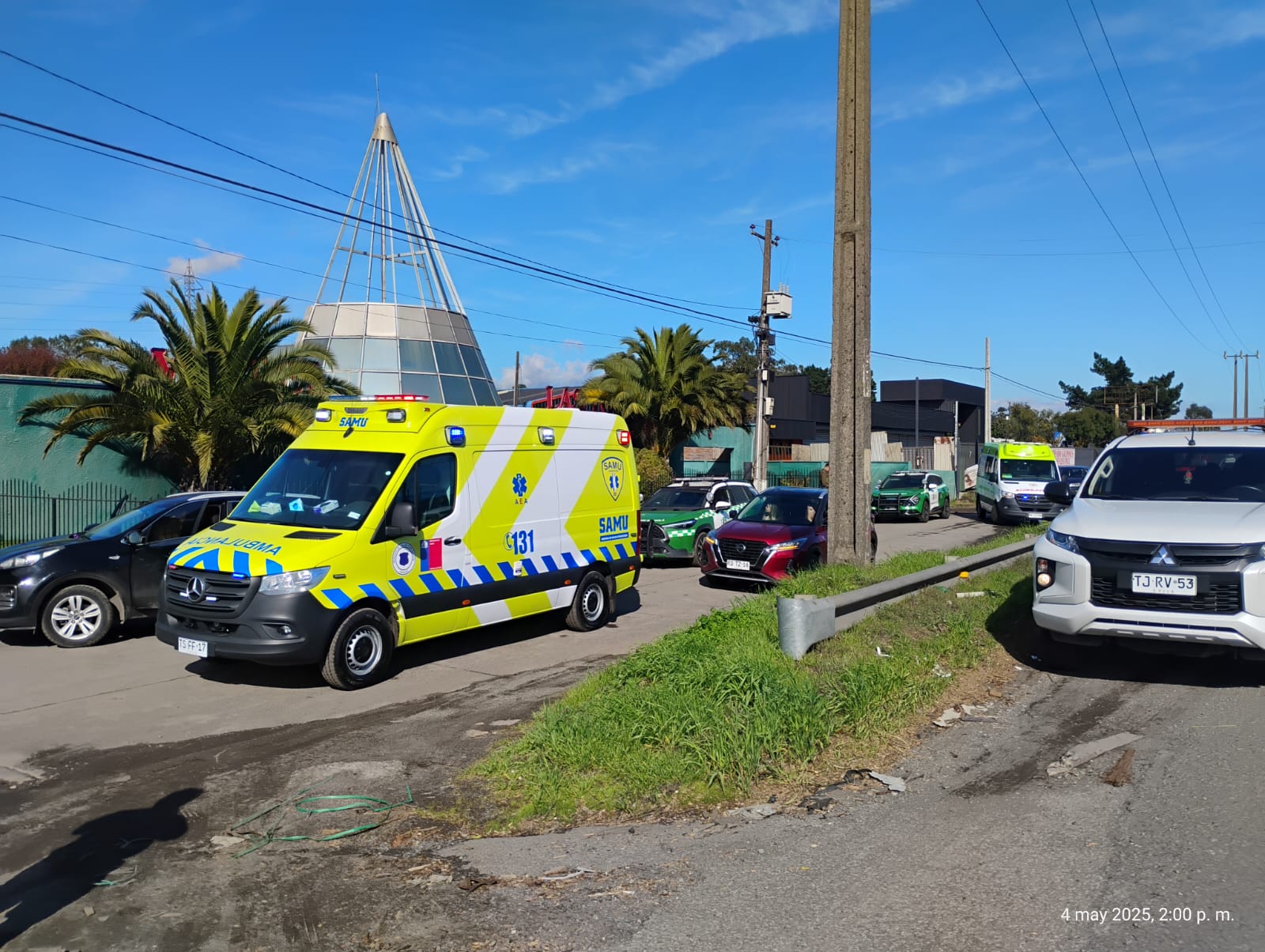 Mujer fue baleada en la cabeza a las afueras de un motel en Coronel: se encuentra en riesgo vital