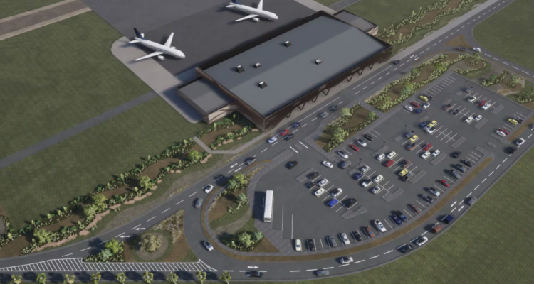 Maqueta del nuevo Aeropuerto de Viña del Mar