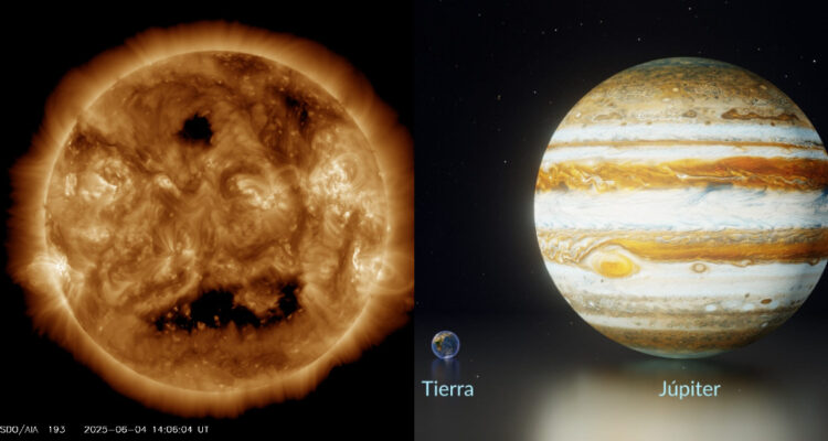 Agujero gigante en el Sol