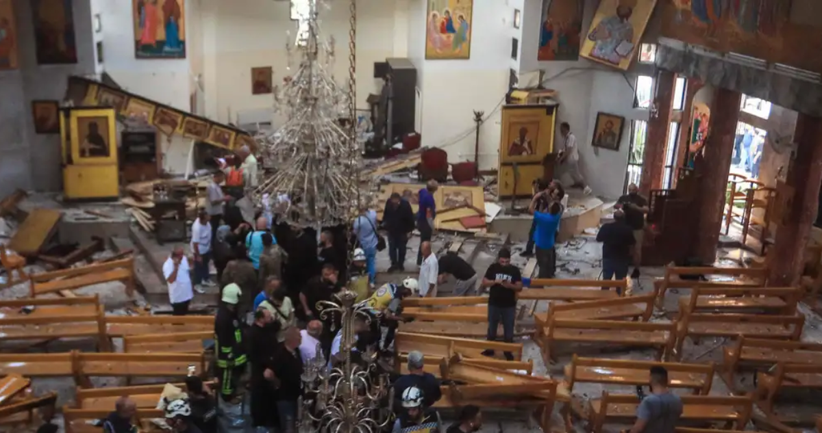 Al menos 20 muertos deja ataque terrorista contra una iglesia en Damasco, capital de Siria