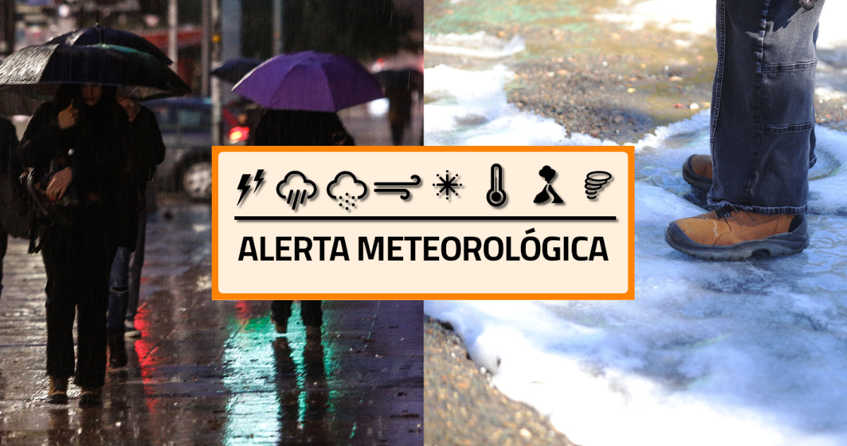 Alerta por nieve y lluvias