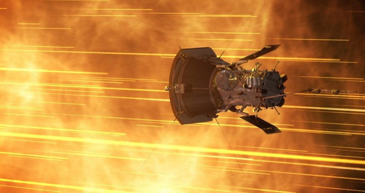 La Parker Solar Probe de la NASA atravesando una poderosa erupción solar en 2022 (ilustración)
