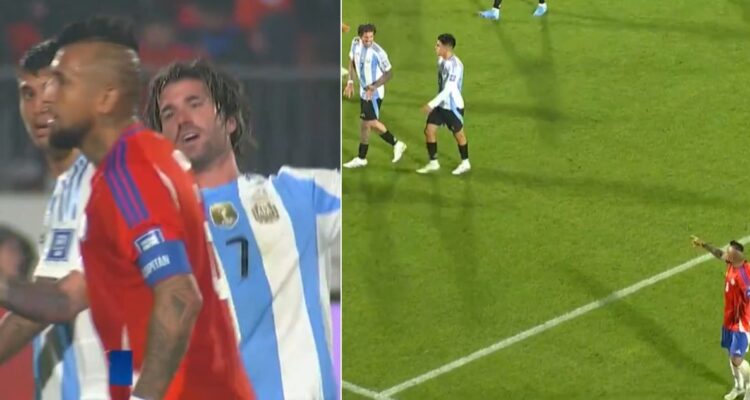 Arturo Vidal no aceptó conciliación con Rodrigo De Paul y lo invitó a pelear rumbo a camarines