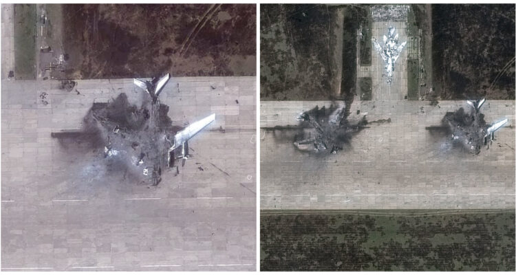 Aviones rusos destruidos