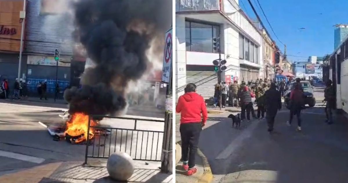 Incidentes tras instalación de barricadas en San Antonio