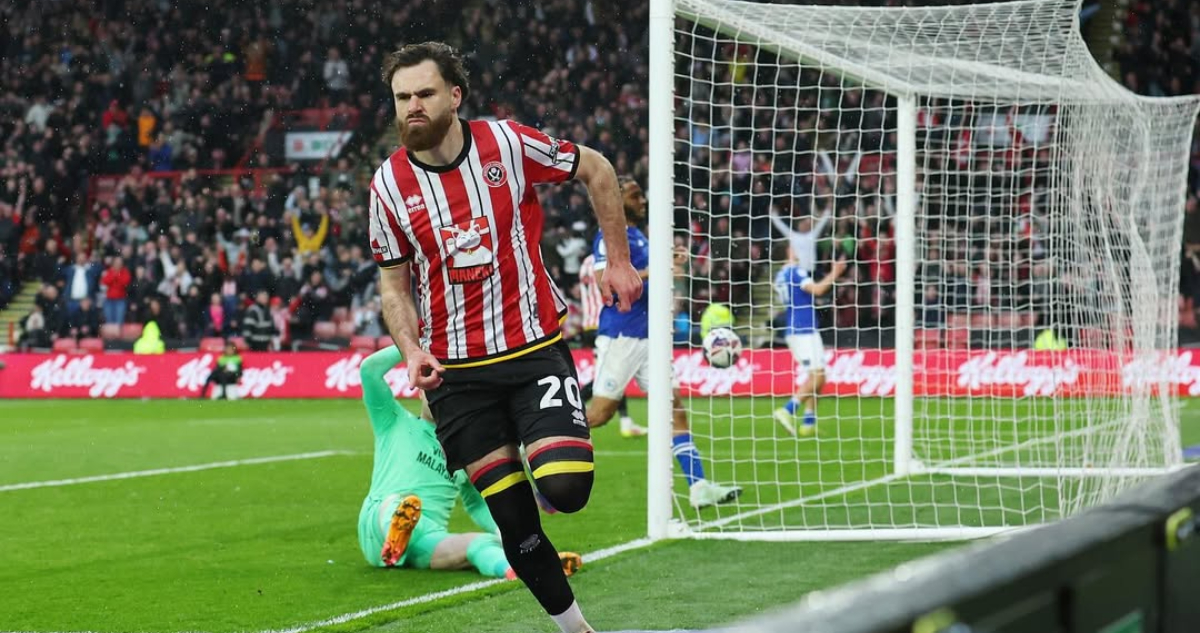 Ben Brereton jugando para el Southampton