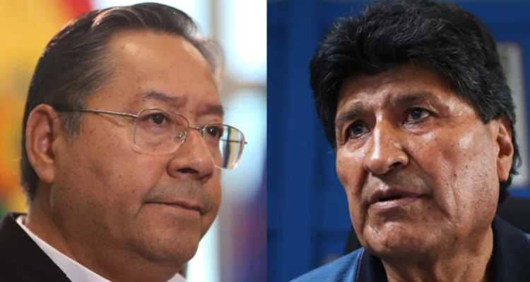 Luis Arce y Evo Morales