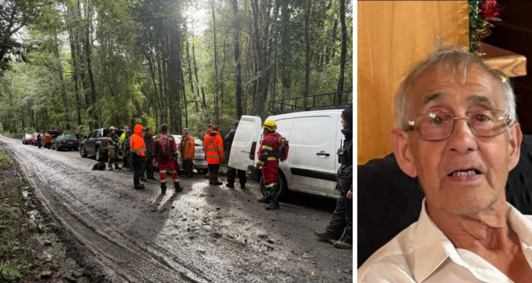 Búsqueda de adulto mayor desaparecido en Puyehue