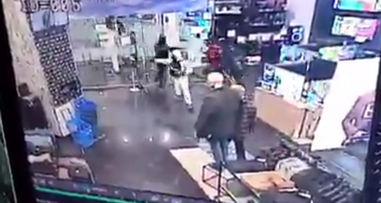 Captura de video de asalto.