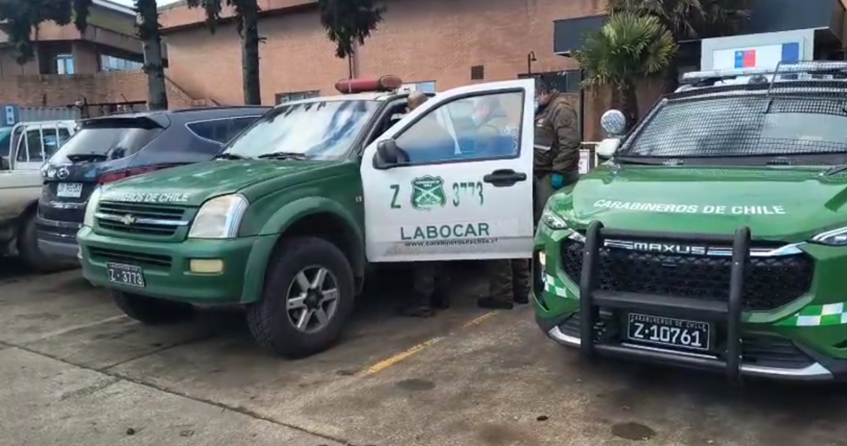 Exterior de Hospital de Victoria por carabinero baleado en Ercilla