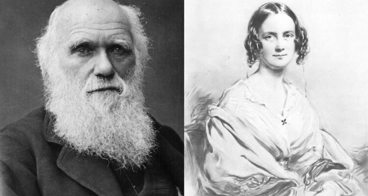 Charles Darwin y su esposa Emma Wedgwood