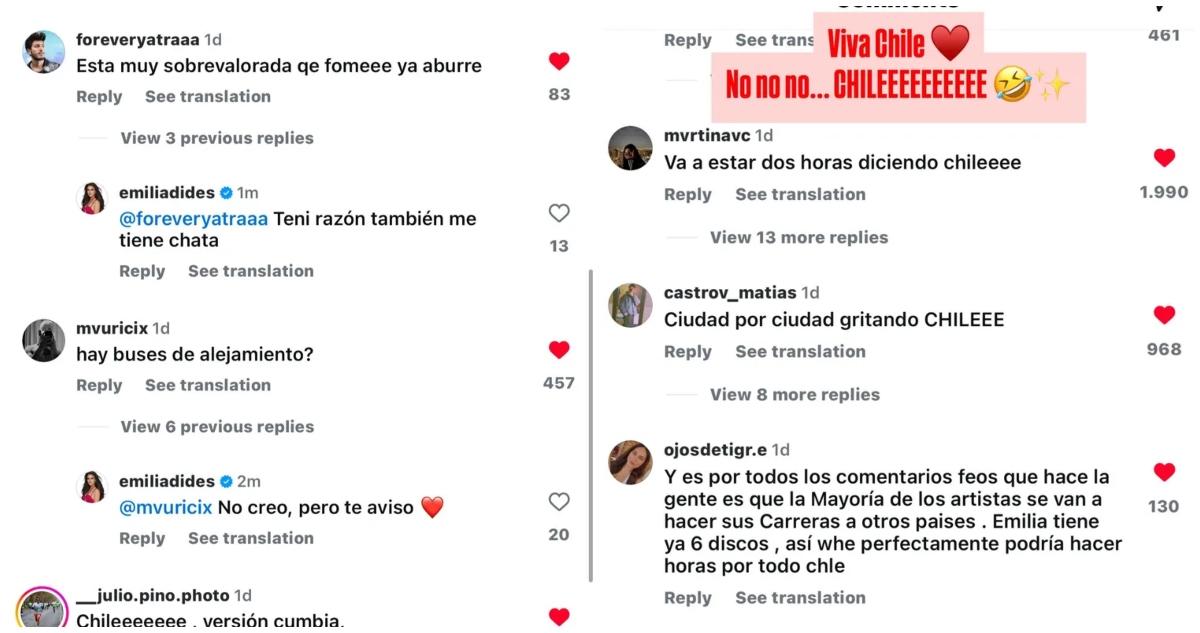 Emilia Dides publica los mensajes que recibe de sus haters: "Soy feliz y me siento bendecida"