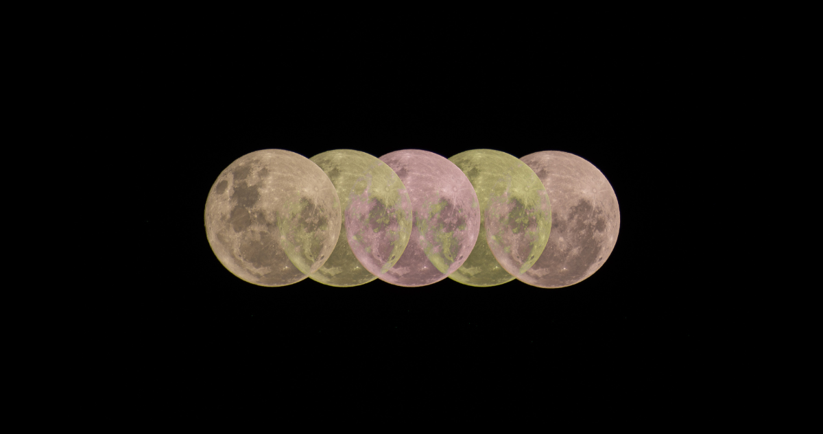 Composición de la luna llena
