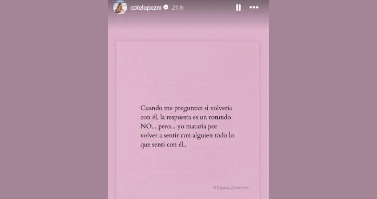Mensaje compartido por Cote López
