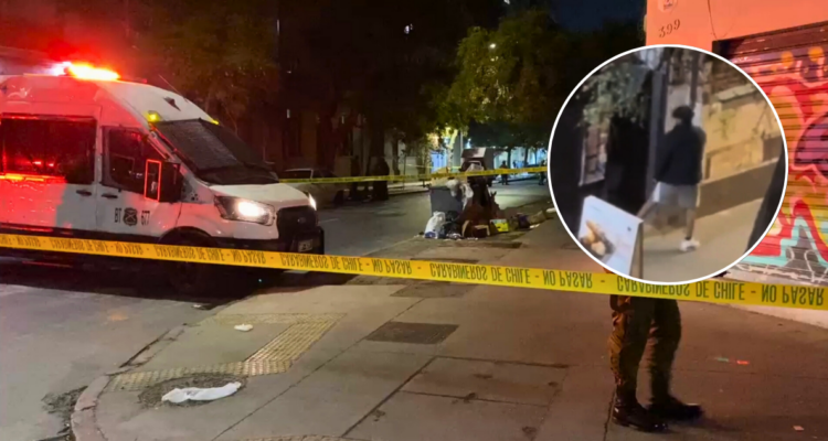 Hombre muere baleado en plena vía pública en Santiago: hay un detenido, sindicado como el tirador