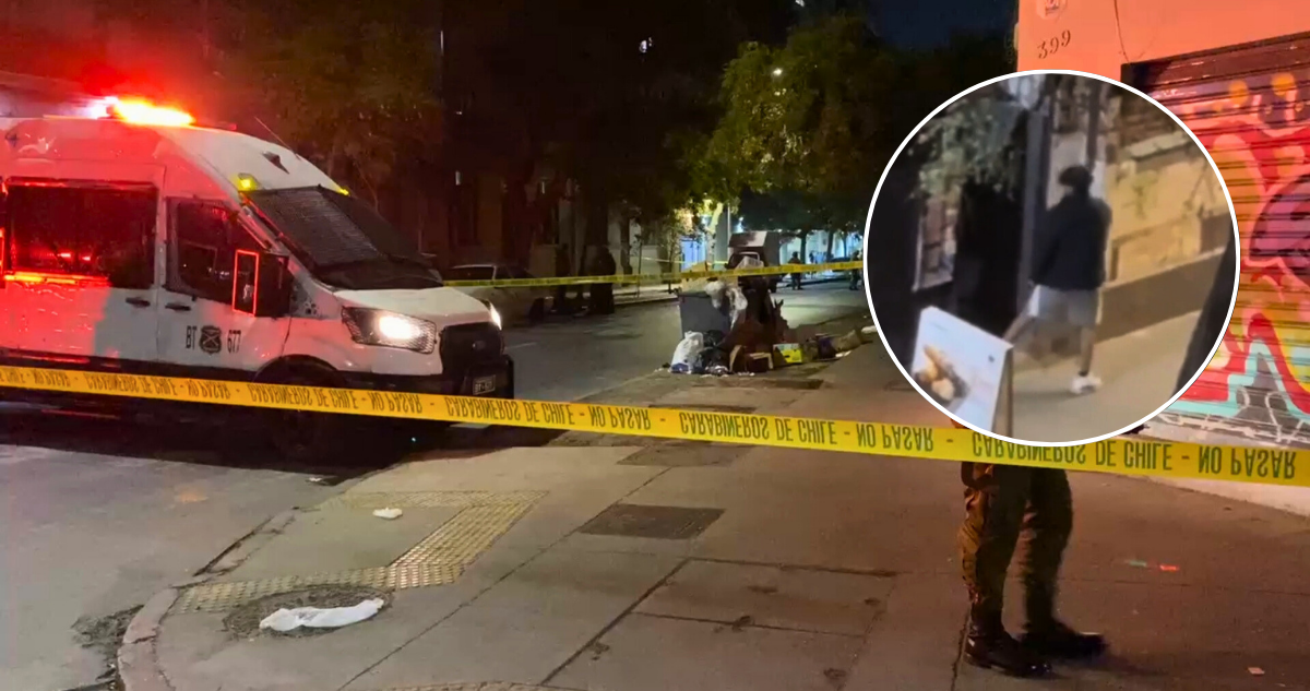 Hombre muere baleado en plena vía pública en Santiago: hay un detenido, sindicado como el tirador