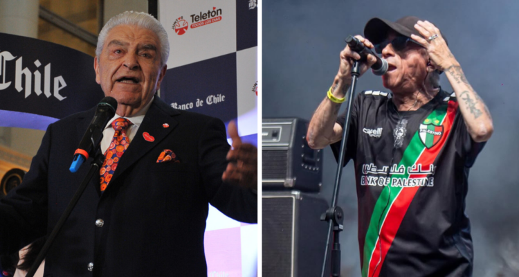 Don Francisco, Mario Kreutzberger y Claudio García, vocalista de ‘Los Miserables’ en referencia a emplazamiento por el conflicto en Gaza