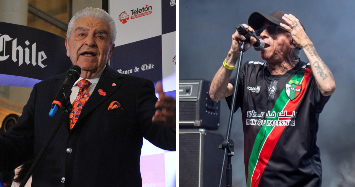 Don Francisco, Mario Kreutzberger y Claudio García, vocalista de ‘Los Miserables’ en referencia a emplazamiento por el conflicto en Gaza
