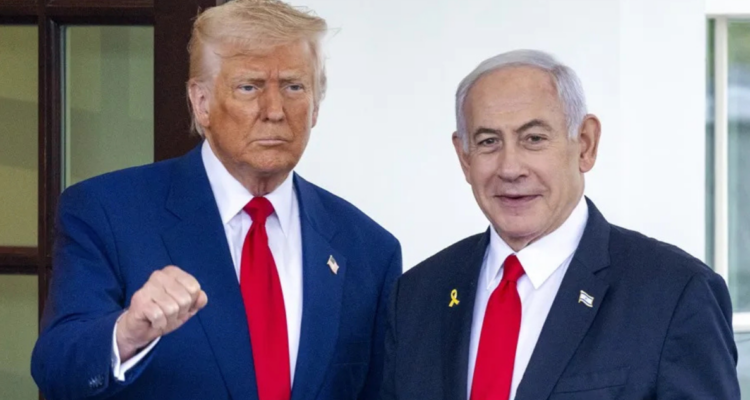 Imagen de archivo de Donald Trump y Benajmín Netanyahu