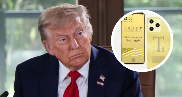 Dorado y fabricado completamente en EE.UU: Donald Trump lanza nuevo teléfono