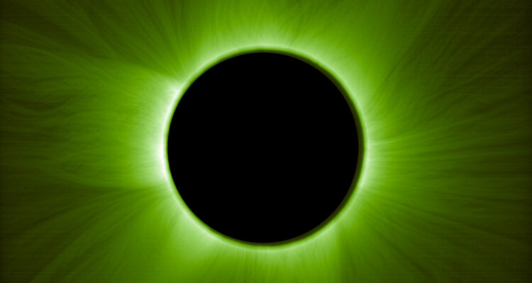 Imagen del primer eclipse solar artificial