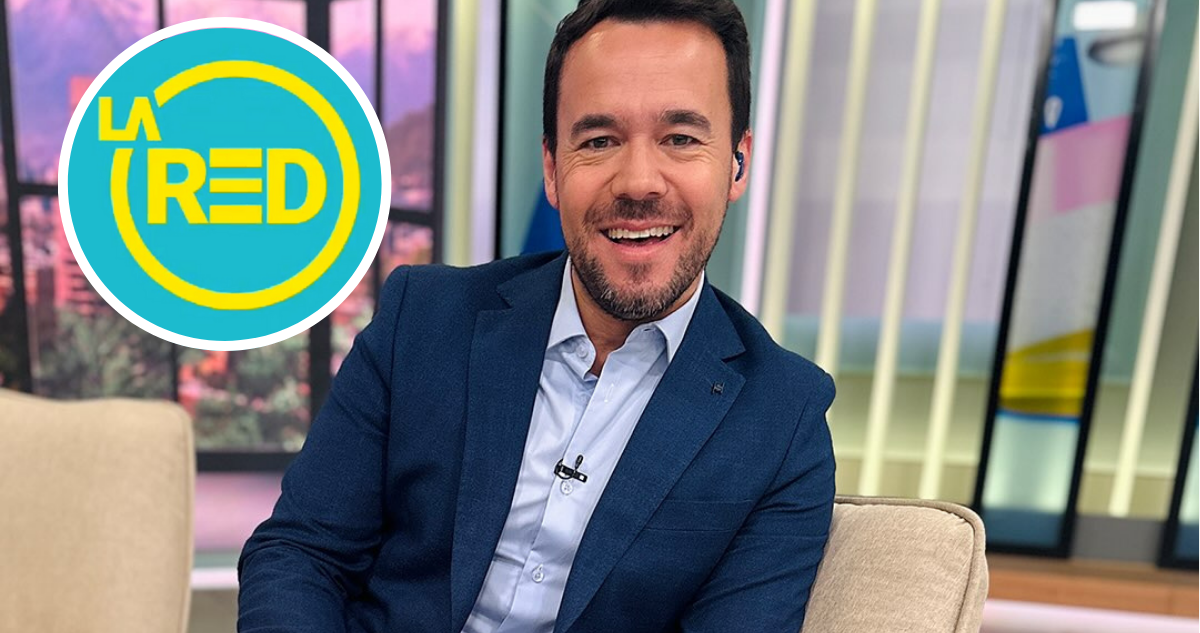 Eduardo de la Iglesia en CHV y logo de La Red en referencia a demanda